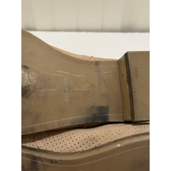 Dolce Vita Perforated Tan Zip Ankle Booties Boots Womens Size 9.5 Western Boho - Picture 11 of 11